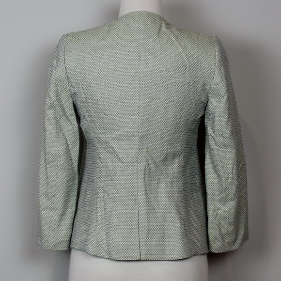 The Limited Blue and Yellow Open Front Blazer - Picture 4 of 6